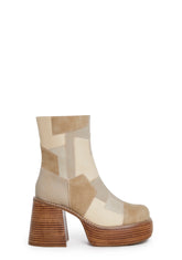 Winding Roads Ankle Boots - Beige