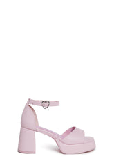 Soft Waltz Platform Sandals - Pink