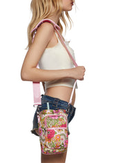 Swirling Flowers Water Bottle Carrier