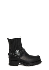 M-7621-S1 Motorcycle Ankle Boots