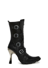 M-9373N-C2 Skinny Heel Moto Boots