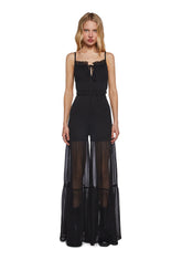 Midnight Show Smocked Jumpsuit