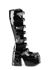 Camel-223 Platform Glow In The Dark Knee High Boots