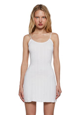 Outdoor Fest Mini Dress - White