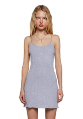 Outdoor Fest Mini Dress - Gray