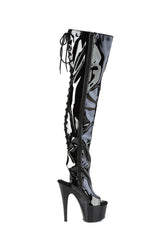 Adore-3017 Platform Thigh High Boots-Black