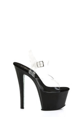 Sky-308 Platform Ankle Strap Sandals-Black