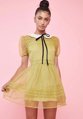 Wild Wanderlust Organza Babydoll Dress