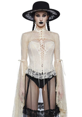 Ivory Dusk Before Dawn Lace Shrug