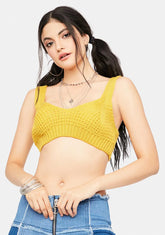 Sunny Carnival Karma Crochet Crop Top