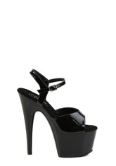 Adore-709 Platform Ankle Strap Sandals-Black