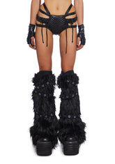 Rude Awakening Lace-Up Shorts - Black