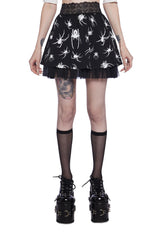Web Of Sins Mini Skirt