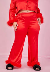 True Lover's Quarrel Satin Pajama Bottoms