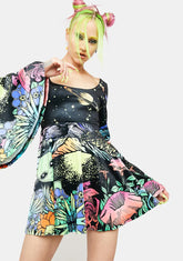 Ethereal World Bell Sleeve Dress