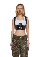 My Type Underbust Corset- Patent Black