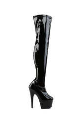 Adore-3000 Platform Thigh High Boots-Black