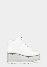 White Qozmo Qloud Platform Sneakers