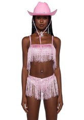 Rave Rodeo Cowgirl Costume - Pink