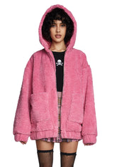 Teenage Kicks Hooded Sherpa Jacket