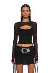 Gut Feelings Cut-Out Corset Top