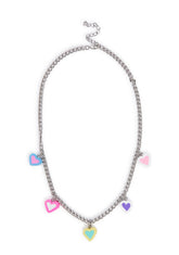 Hello Heartache Charm Chain Necklace