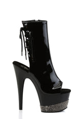 Adore-1018 Platform Ankle Boots-Black