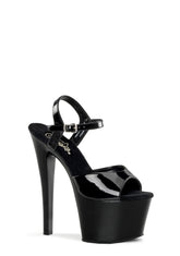 Sky-309 Platform Ankle Strap Sandals-Black