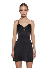 Dark N Dainty Mini Slip Dress