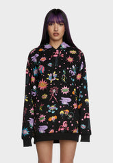 Mojo Mayhem Oversized Graphic Hoodie
