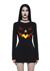 Wicked Thots Pumpkin Mini Dress