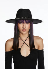 Playful Conversation Wide Brim Hat