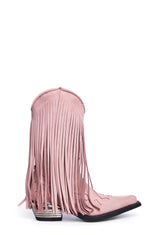 Pink West C6 Fringe Cowboy Boots