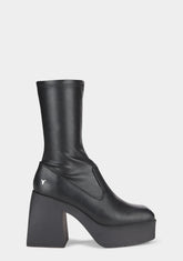 Baddest Black Sock Boots