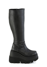 Shaker-100WC Platform Wide Calf Knee High Boots