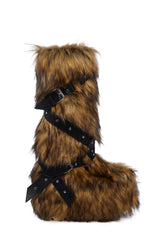 Wild Instincts Faux Fur Boots - Brown