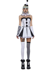 Classic Clown Girl Costume Set