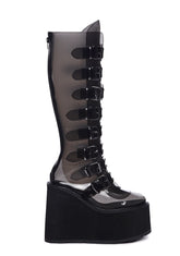 Swing-815C Platform Knee High Boots