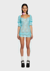 Strike A Pose Lace Mini Dress