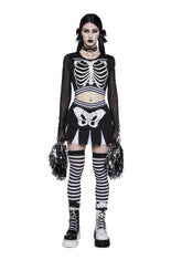 Let's Bone Skeleton Cheerleader Costume