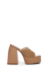 Natural All The Feels Platform Heels