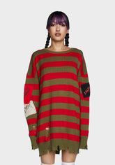 Total Slasher Oversized Sweater Dress