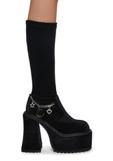 Count Your Hexes Velvet Boots