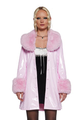 Back In Style Patent Trench Coat