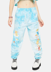 Raining Care Bears Tie Dye Sweatpants