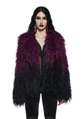 I'd Die Again Ombre Jacket- Purple