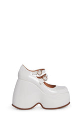 Telly Wedge Heels - White