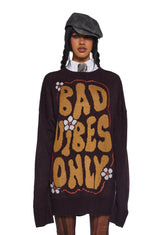 Cognac Worst Kinda Curse Sweater