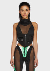 Tactical Corset Top - Black