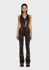Tie Knot Lycra Speed Racer Jumpsuit
